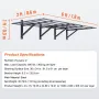 Garage Storage Shelving, 2 Pack, 183 x 61 cm Heavy Duty Garage Shelves Wall Mounted, 726 kgLoad Capacity(Total) Garage Storage R