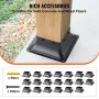 101.6x101.6mm Postbase 20stcs, intern 91x91mm kraftig