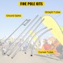 Advertising Flag Pole, 30 x Feather Flag Bundles with Ground Spike, 16 ft Windless Flag Pole Sets with Ground Mounting Stake,
