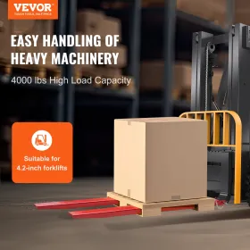 Palle Fork Extensions, 82 "Længde 4.5" Bredde, kraftig carbonstålgaffelforlængelser til gaffeltrucks, 1 par gaffeltruck