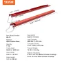 Pallet Fork Extensions, 82" Length 4.5" Width, Heavy Duty Carbon Steel Fork Extensions for Forklifts, 1 Pair Forklift Extensions