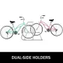 10 indehavere gulvcykelstativ, 1,5 m længde All-Steel Grid Bike