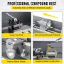 1100W Mini Metal Lathe 220MMx750MM Variable-Speed Metal Lathe RPM Metal Milling Machine Digital Milling Metal Lathe with 3-Jaw C