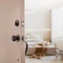 Hoveddør håndtag og deadbolt sæt, antik kobber hoveddør lås sæt