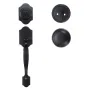 Front Door Handle and Deadbolt Set, Front Door Lock Set with Interior Knob, Adjustable Hole Spacing Single Cylinder Handleset, f