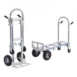 Aluminum Hand Truck, 2 in 1, 800 lbs Load Capacity, Heavy Duty Industrial Convertible Folding Hand Truck and Dolly, Utility