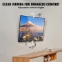 Universal TV Wall Mount, Low Profile TV Mount Fits for Most 37-70 inch TVs, Tilt Wall Mount TV Brackets, Max VESA 600x400mm, Hol