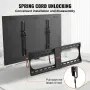 Universal TV Wall Mount, Low Profile TV Mount Fits for Most 37-70 inch TVs, Tilt Wall Mount TV Brackets, Max VESA 600x400mm, Hol