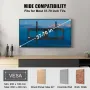 Universal TV Wall Mount, Low Profile TV Mount Fits for Most 37-70 inch TVs, Tilt Wall Mount TV Brackets, Max VESA 600x400mm, Hol