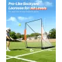 Lacrosse Goal, 6' x 6' Lacrosse Net, Portable Lacrosse Goal with Carry Bag, Fiberglass Rod Backyard Lacrosse Training Equipment,