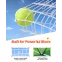 Lacrosse Goal, 6' x 6' Lacrosse Net, Portable Lacrosse Goal with Carry Bag, Fiberglass Rod Backyard Lacrosse Training Equipment,