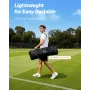 Lacrosse Goal, 6' x 6' Lacrosse Net, Portable Lacrosse Goal with Carry Bag, Fiberglass Rod Backyard Lacrosse Training Equipment,