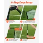 Lacrosse Goal, 6' x 6' Lacrosse Net, Portable Lacrosse Goal with Carry Bag, Fiberglass Rod Backyard Lacrosse Training Equipment,