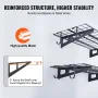Hylder med garageopbevaring, 2 pakke, 4 x 2 ft tunge