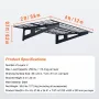 Garage Storage Shelving, 2 Pack, 4 x 2 ft Heavy Duty Garage Shelves Wall Mounted, 500 lbs Load Capacity(Total) Garage Storage Ra