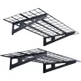 Garage Storage Shelving, 2 Pack, 4 x 2 ft Heavy Duty Garage Shelves Wall Mounted, 500 lbs Load Capacity(Total) Garage Storage Ra