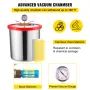 19 L(5 Gallon) Vacuum Chamber Kit with 28 L/min(3 CFM) 186W(1/4HP) Single Stage Vacuum Pump - HVAC A/C Refrigeration Kit