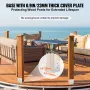 152.4x152.4 Post Base, 10Pcs Stainless Steel Adjustable Post Anchor Bracket(Internal 150 x 139.7), Adjustable Post Base for Pavi