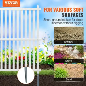 48" W x 48" H Vinyl Privacy Fence Panels, Air Conditioner Fence, Outdoor Privacy Screens for Trash Can, Pool Equipment Enclosure