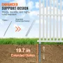 48" W x 48" H Vinyl Privacy Fence Panels, Air Conditioner Fence, Outdoor Privacy Screens for Trash Can, Pool Equipment Enclosure