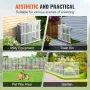 48" W x 48" H Vinyl Privacy Fence Panels, Air Conditioner Fence, Outdoor Privacy Screens for Trash Can, Pool Equipment Enclosure