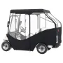 Golf Cart Enclosure, 600D Polyester Driving Enclosure with 4-Sided Transparent Windows, 4 Passenger Club Car Covers for 2+2 Pass