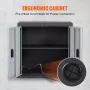 Foldable Wall Cabinet, Metal Garage Locker Mounted 660 mm Small Tool Chest 108.8 kg Loading Capacity Adjustable Shelf Magnetic D