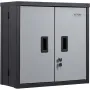 Foldable Wall Cabinet, Metal Garage Locker Mounted 660 mm Small Tool Chest 108.8 kg Loading Capacity Adjustable Shelf Magnetic D