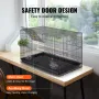 30 tommer fuglebur, metal store parakeet bure til cockatiels