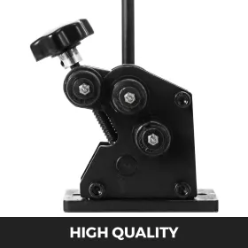 Manual Ring Roller Bender Metal Sheet Roll Bending Rolling Machine 343mm Hand Tubing Bender Steel Ring Roller Bender 3-1/2''