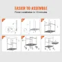 Kitchen Utility Cart, 3 lag, ledningsvogn