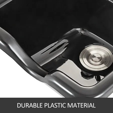 o skål sort abs abs plastsalon og spa hårvask skønhed
