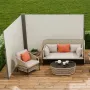 Udtrækkelig sidemarkise, 79''x 236'' udendørs privatlivsskærm