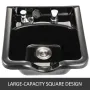 Shampoo Bowl, ABS Plastic Shampoo Sink for Salons and Home, Easy to Clean and Install Salon Shampoo Bowls for Hair Stylists, Sha