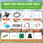 Zipline Kit for Kids and Adult, 48.77 m Zip Line Kits Up to 226.8 kg, Backyard Outdoor Quick Setup Zipline, Playground Entertain