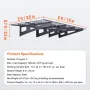 Garage Storage Shelving, 2 Pack, 6 x 2 ft Heavy Duty Garage Shelves Wall Mounted, 1000 lbs Load Capacity(Total) Garage Storage R
