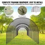 Baseball Batting Cage, Softball and Baseball Batting Cage Net and Frame, Practice Portable Cage Net with Carry Bag, Heavy Duty E