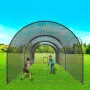 Baseball Batting Cage, Softball and Baseball Batting Cage Net and Frame, Practice Portable Cage Net with Carry Bag, Heavy Duty E