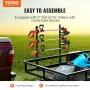 Trimmer Rack, 3 Place Weeder Trimmer Rack, Locking Trim Holder Landscape Trailer Rack Carrier Mount on Open Pickup/Trailer Enclo