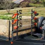 Trimmer Rack, 3 Place Weeder Trimmer Rack, Locking Trim Holder Landscape Trailer Rack Carrier Mount on Open Pickup/Trailer Enclo