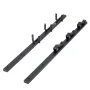 Trimmer Rack, 3 Place Weeder Trimmer Rack, Locking Trim Holder Landscape Trailer Rack Carrier Mount on Open Pickup/Trailer Enclo