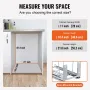 Pull-Out Trash Can, 35L Single Bin, Under Mount Kitchen Waste Container with Slide, Handle and Door Mounting Kit, 110 lbs Load C