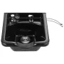 Shampoo Bowl, ABS Plastic Shampoo Sink for Salons and Home, Easy to Clean and Install Salon Shampoo Bowls for Hair Stylists, Sha