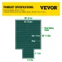 Pool Safety Cover Fits 18x36ft Rectangle Inground Pools, Safety Pool Cover with 4x10ft Center End Step, Mesh Solid Pool Cover wi