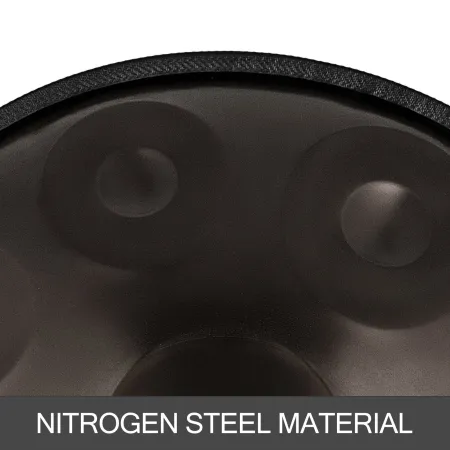 Brown Harmonic Handpan Drum Hand pan In D Minor 9 Notes 22 Inch Steel Hand Drum with Soft Hand Pan Bag Hand Pan Hang Drum, Advan