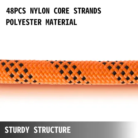 9/16 tommer dobbelt fletning polyester reb 200 ft nylon trækket