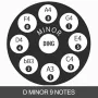 Ed Hand Pan i D -mindre 9 Noter Steel Hand Drum + Soft Hand Pan
