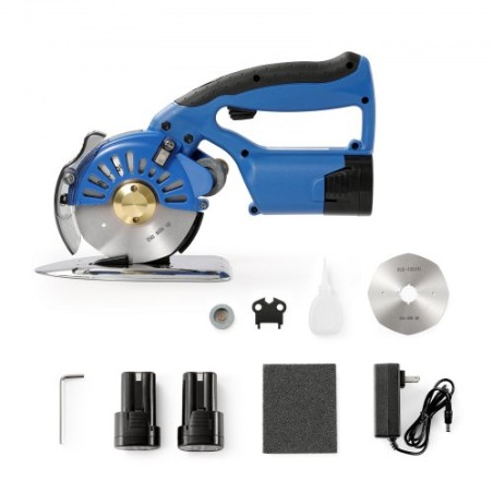 Stofskærer 5-trins trådløs elektrisk roterende stofskæremaskine