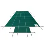 Pool Safety Cover Fits 16x32ft Rectangle Inground Pools, Safety Pool Cover with 4x10ft Center End Step, Mesh Solid Pool Cover wi