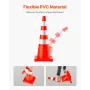 Sikkerhedskegler Trafik kegler 6 x 36 "Orange Reflekterende